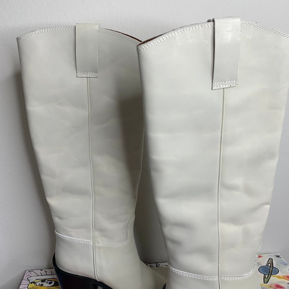 Jeffrey Campbell Verana Knee High Boot Ivory Women size 9 - Picture 10 of 16